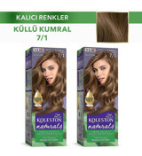 Wella Koleston Naturals 7/1 Küllü Kumral Krem Saç Boyası 2x50 ml