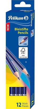 Pelikan Dereceli 12'li Siyah HB Kurşun Kalem Seti
