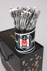 Dekomus Beşiktaş Lisanslı Yuvarlak Siyah Kurşun Kalem