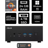 Asus ExpertCenter PN52-P375 Dahili Radeon RX Vega 8 AMD Ryzen 9 5900HX 24 GB 4 TB Windows 11 Home Mini Pc + Per4 USB Flash Bellek