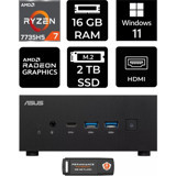 Asus ExpertCenter PN53-P414 Dahili Radeon 680M AMD Ryzen 7 7735HS 16 GB 2 TB Windows 11 Pro Mini Pc + Per4 USB Flash Bellek