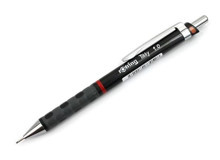 Rotring Tikky Silgili Krom Metalik Siyah 0.9 mm Versatil Kalem