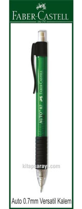 Faber-Castell Auto 1388 Silgili Metal Metalik Yeşil 0.7 mm Versatil Kalem