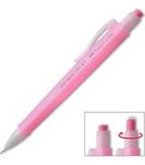 Faber-Castell Poly Matic 2311 Silgili Metal Metalik Pembe 0.7 mm Versatil Kalem