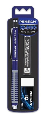 Pensan Iq Duo Silgili Metal Metalik Lacivert 0.7 mm Versatil Kalem