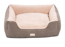 Pet Comfort Echo Varro Yıkanabilir Büyük Irk İç Mekan Köpek Yatağı Kahverengi-Krem