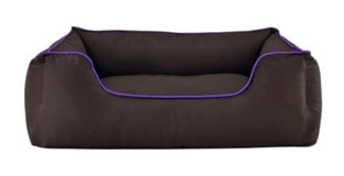 Pet Comfort Alpha Yıkanabilir Büyük Irk İç Mekan Köpek Yatağı Mor-Kahverengi