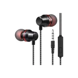 Concord C-902 Silikonlu Mikrofonlu Örgülü 3.5 Mm Jak Kablolu Kulaklık Siyah