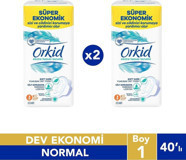Orkid Extra Hassas Koruma Organik Antialerjik İnce 20'li Hijyenik Ped 2 Adet