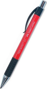 Faber-Castell Grip Matic 1319 Silgili Plastik Metalik Kırmızı 0.7 mm Uçlu Versatil Kalem