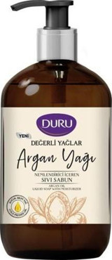 Duru Değerli Yağlar Argan Yağlı Organik Nemlendiricili Parabensiz Vegan 500 ml Sıvı Sabun