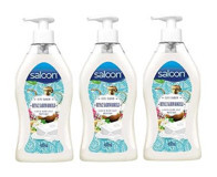 Saloon Beyaz Sabunlu Antibakteriyel Nemlendiricili 3'lü 400 ml Sıvı Sabun