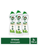 Cif Krem Amonyaklı Yüzey Temizleyici 3x750 ml