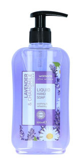 Watsons Lavanta-Papatya Antibakteriyel Nemlendiricili Vegan 500 ml Sıvı Sabun