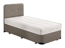 Niron Luna 80x180 cm Başlıklı Yataklı Sandıklı Tek Kişilik Baza Seti Gri