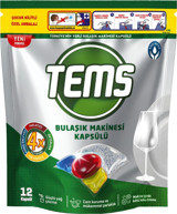 Tems Tablet Bulaşık Makinesi Deterjanı 12 Adet