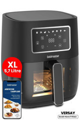 Goldmaster Versay XL Airfryer 5.7 lt Yağsız Siyah Sıcak Hava Fritözü