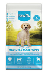 Pawita Hypoallergenic Kuzu Eti-Pirinç Orta Irk Yetişkin Köpek Maması 1.5 kg