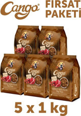 Cango Biftek Tüm Irklar Yetişkin Köpek Maması 5x1 kg