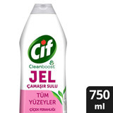 Cif Cleanboost Çamaşır Sulu Jel Çiçek Ferahlığı Yüzey Temizleyici 750 ml
