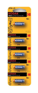 Kodak Max Super 12 V Alkalin Pil 5'li