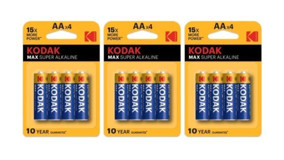 Kodak Max Super 1.5 V Alkalin AA / Kalem Pil 12'li