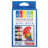 Südor SD571 Tüp Çok Renkli 7x8.5 ml Guaj Boya Seti