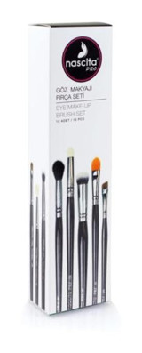 Nascita 10'lu Eyeliner Far Makyaj Fırçası Seti