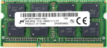 Micron MT16KTF1G64HZ-1G6E1 8 GB DDR3 1x8 1600 MHz Ram