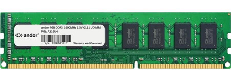 Andor A316U4 4 GB DDR3 1x4 1600 MHz Ram