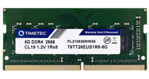 Timetec 8 GB DDR4 1x8 2666 MHz Ram