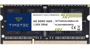 Timetec 8 GB DDR3 1x8 1600 MHz Ram