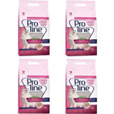 Proline Bebek Pudrası Kokulu Topaklanan İnce Taneli Bentonit Kedi Kumu 4x5 lt