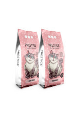 Prestige Bebek Pudrası Kokulu Topaklanan İnce Taneli Bentonit Kedi Kumu 2x10 lt