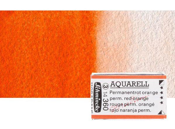 Schmincke 360 Permanent Red Orange S3 Sedefli Tablet Sulu Boya