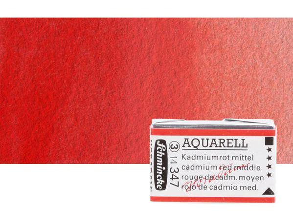 Schmincke 347 Cadmium Red Middle S3 Tablet Sulu Boya