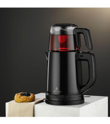 Aryıldız Tea Joy Cam Demlikli 1800 W Siyah Çay Makinesi
