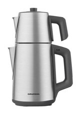 Grundig TM-4422 I Çelik Demlikli 1650 W Çelik Gövdeli İnox Çay Makinesi