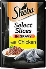 Sheba Tavuk Parça Etli Yaş Kedi Maması 6x85 gr