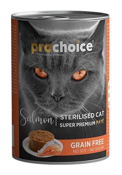 Prochoice Kısırlaştırılmış Somon Kıyılmış Yaş Kedi Maması 400 gr