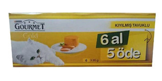 Purina Gourmet Gold Tavuk Parça Etli Yaş Kedi Maması 6x85 gr
