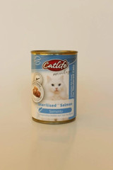 Catlife Kısırlaştırılmış Somon Parça Etli Yaş Kedi Maması 400 gr