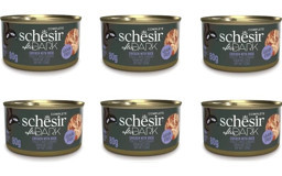 Schesir After Dark Tavuk-Ördek Parça Etli Yaş Kedi Maması 6x80 gr