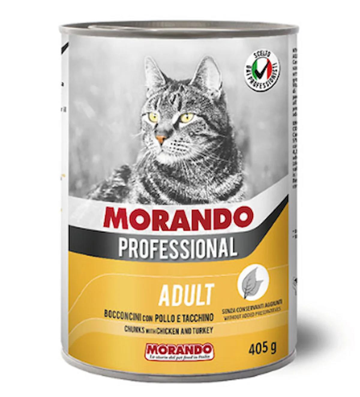 Morando Professional Tavuk-Hindi Parça Etli Yaş Kedi Maması 405 gr
