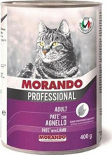 Morando Professional Kuzu Kıyılmış Yaş Kedi Maması 6x400 gr
