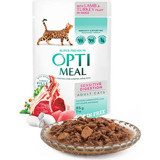 Optimeal Sensitive Digestion Hindi-Kuzu Parça Etli Yaş Kedi Maması 85 gr