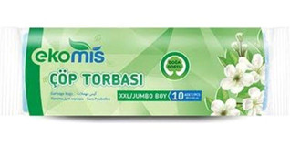 Ekomis Şeffaf Jumbo Boy 80x110 cm Çöp Poşeti 7x10 Adet