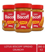 Lotus Biscoff Crunchy Karamelize Bisküvi Ezme Krem Çikolata 3x380 gr