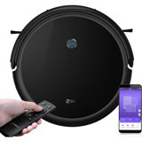 360 C50 Vacuum Haritalı Moplu Hepa Filtreli Kuru 2600 Pa Siyah Robot Süpürge
