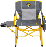 Funky Chairs Katlanır Kolçaklı Gri - Sarı Yetişkin Kamp Sandalyesi